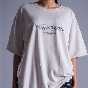 Coal and terry tee ysl